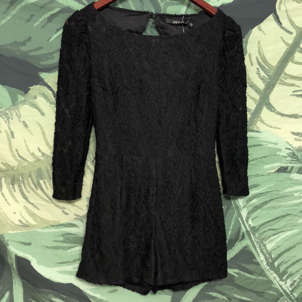 Black Lace Romper